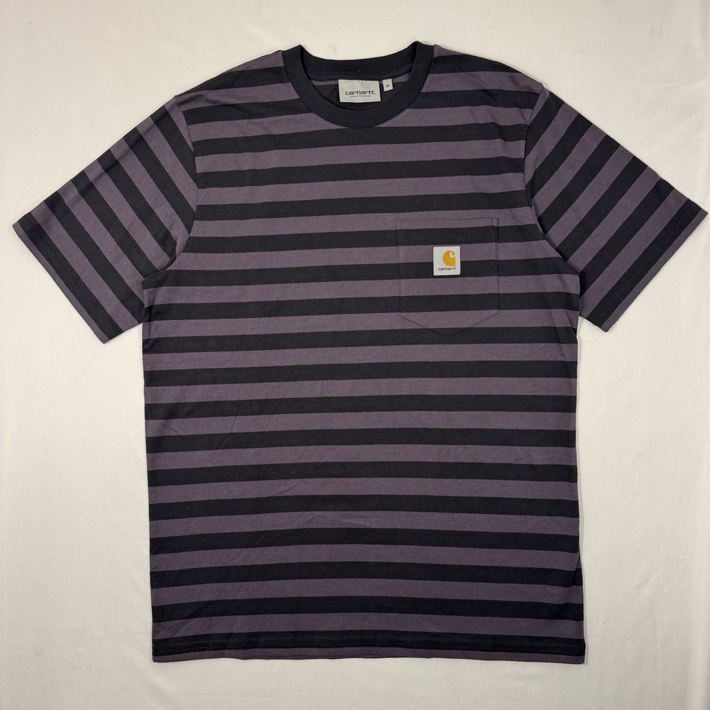Carhartt WIP Merrick Pocket Tee Striped Short Sleeve Men's Medium